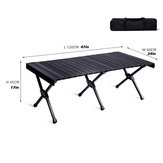 Cingloong outdoor camping egg roll table BBQ camping table